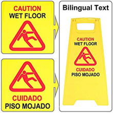 PP plastic warning sign board caution wet floor